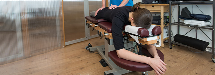 Chiropractic Amsterdam NH Woman Being Adjusted